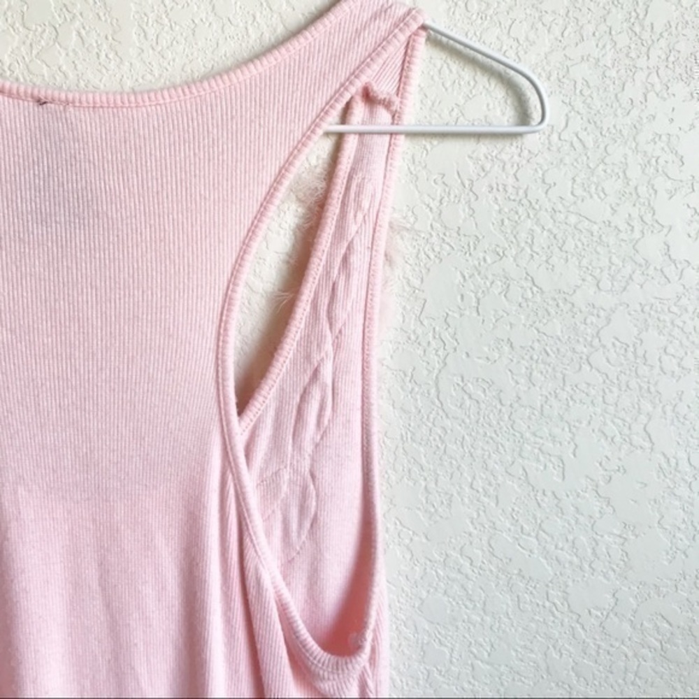 Willi Smith Ribbed Ruffle Neck Tank, M - Picture 7 of 9